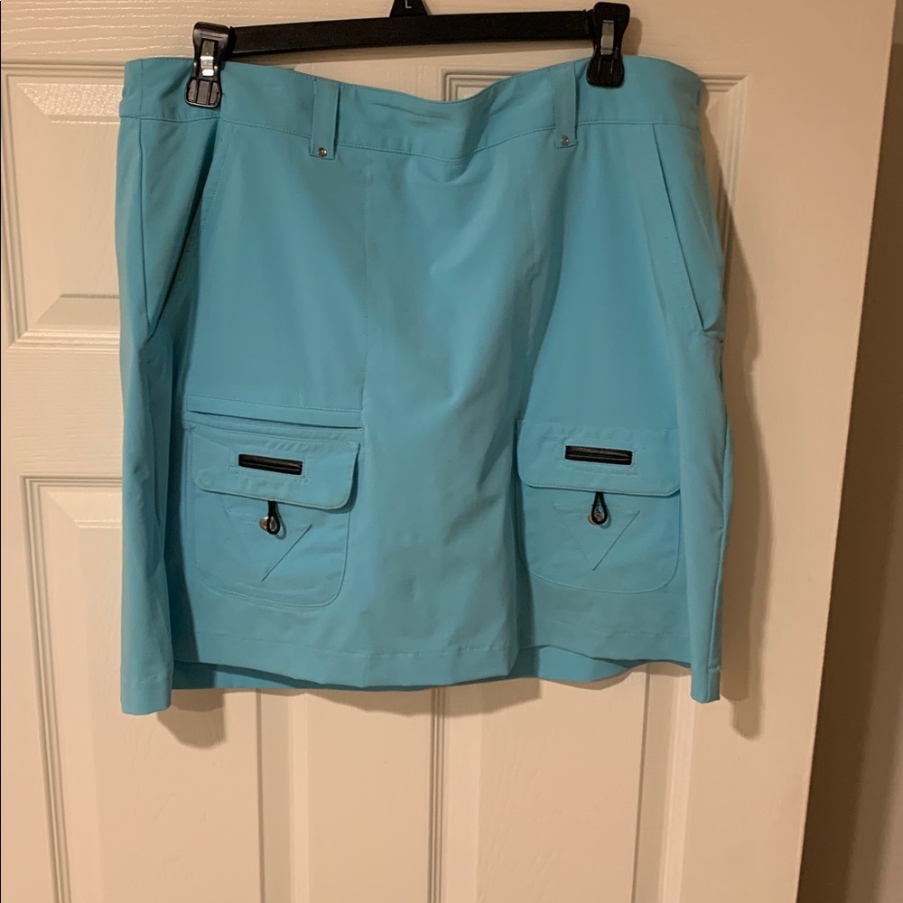 Jamie Sadock Light Blue golf Skirt
